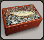 Sculpted fish box by Jim and Holly Cutting